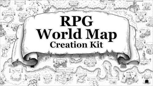 RPG World Map Creation Kit | Modular Fantasy Map