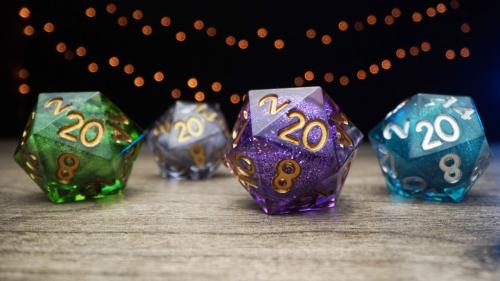 Elixir Dice: Handcrafted, Sharp Edged Liquid Core RPG Dice