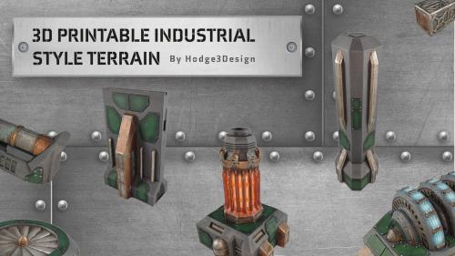 3D Printable Industrial Style Terrain
