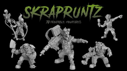 SkrapRuntz: 3D Printable Miniatures