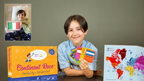 Continent Race - a game created by a kid for kids!