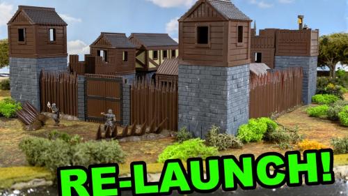 Fortified Hamlet for 28mm fantasy/historical wargames