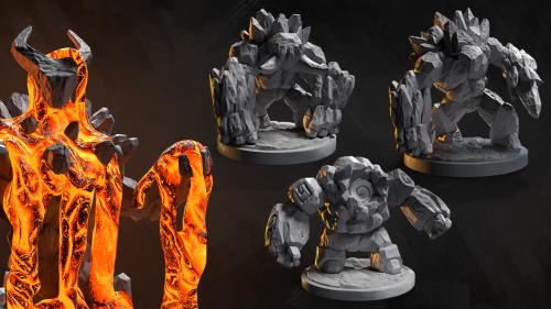 GOLEM PACK - 3D Printable Miniatures