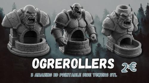 Ogrerollers: 3D Printable STL Dice Tower Set DnD & Tabletop