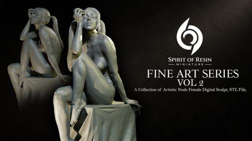 FINE ART SERIES VOL 2 - Artistic Female Nude STL
