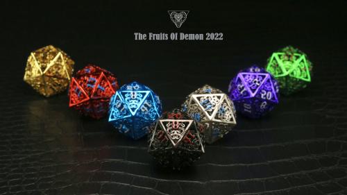 Demonic dice setâThe Hollowed Metal PRG Game Dice set