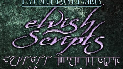 Fantasy Font Forge: Elvish Scripts