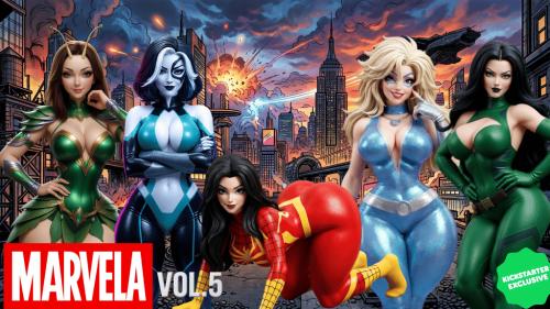 Marvela Queens – Iconic Pin-Up STL Collection Vol.5