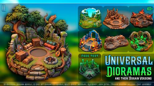 45 Universal Dioramas II – 3D Printable Collection