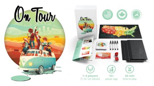 On Tour - A strategic "roll and write" board game