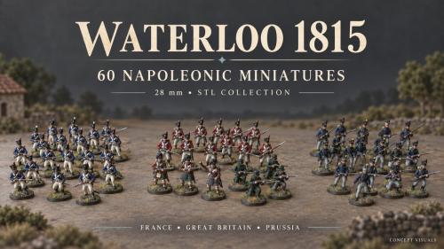 Waterloo 1815 - 60 Napoleonic Miniatures