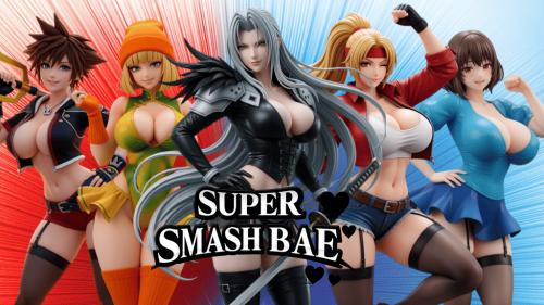 SUPER SMASH BAE 8 : The VideoGames Pin-Up STL 3D Collection