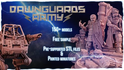 DawnGuards Army - Digital STL & Physical Miniatures