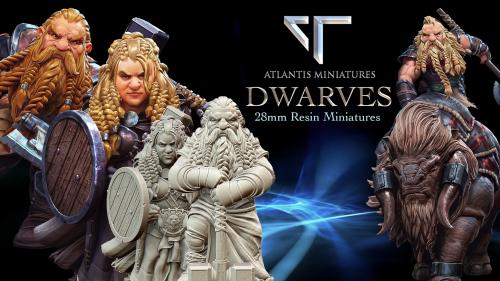 Atlantis Miniatures: 28mm Dwarf Miniatures