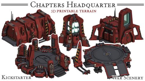 Chapters Headquarter - 3D printable Wargaming Terrain