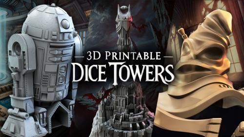 3D Printable Dice Towers - Anniversary Edition