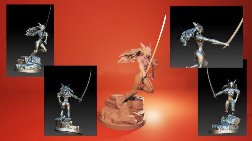 Malenia - STL FILES FOR 3D PRINTING - SFW & NSFW
