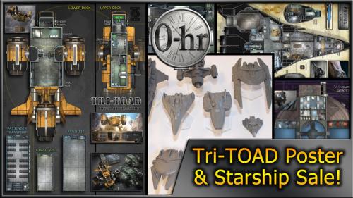 0-hr: Tri-TOAD Poster & Starship Sale!