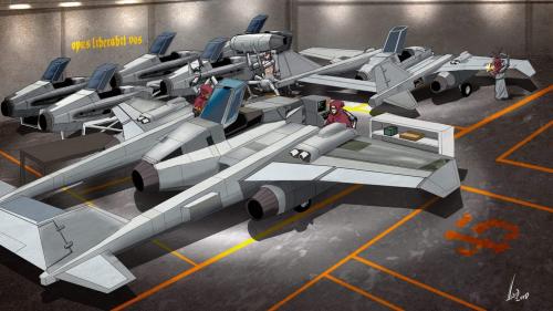 Trash Kicking Shipwrights 28mm Aircraft kits; The Guardian