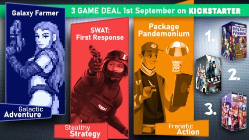 3-Game launch: SWAT, Galaxy Farmer & Package Pandemonium