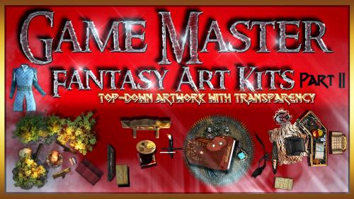 Game Master s fantasy art Kits top down objects