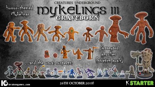 Mykelings 3: Graveborn - horror-themed mushroom men