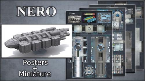 Nero: Starship Map & Miniature