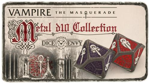 Vampire: The Masquerade & Dice Envy - Metal d10 Collection