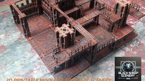 Industrial Underhive 3D Terrain - Complete project