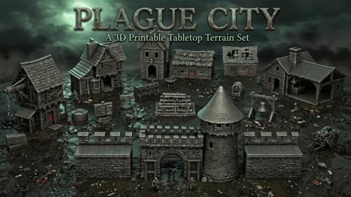 Plague city, STL, 28MM