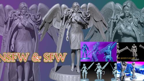 ALTHAEA BRIGHTWING - STL FILES FOR 3D PRINTING - NSFW & SFW