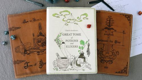 The Gilded Archive - a 5E personal leather book cover