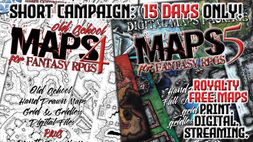 MAPS FOR FANTASY RPGs 4 & 5 - ROYALTY FREE MAPS