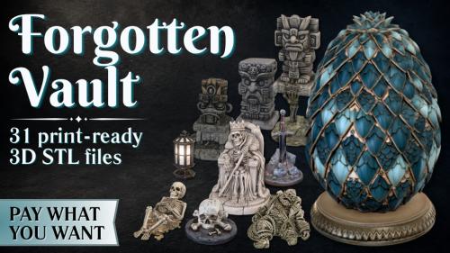 Forgotten Vault - Guardians & Gold - STL for tabletop TTRPG
