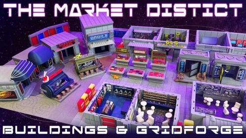 The Market District - 3D Printable Terrain