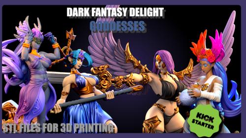 Fantasy Goddesses for 3D printing