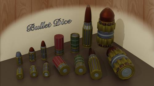 Bullet Dice STL