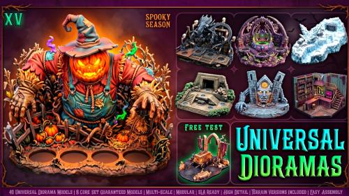 40 Universal Dioramas XV – 3D Printable Terrain Collection