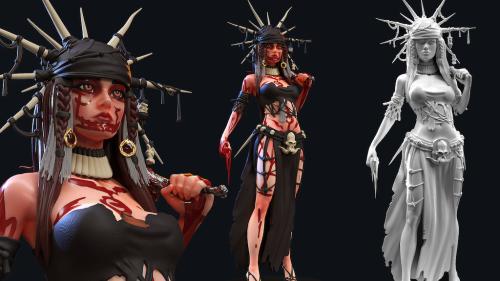 Aztec Warrior STL : Pre-Supported