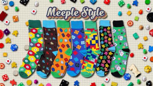 Meeple Style Gamer Socks!
