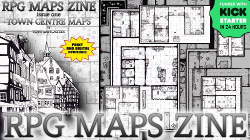 RPG Maps Zine - Issue 1 - with Descriptions and Plot Hooks