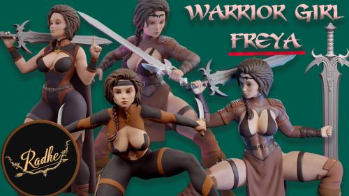 Warrior Girl STL Files | Test Printed | Pre-supported