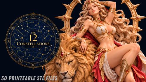 The 12 Constellations vol 3 -3D Printable Female Miniatures