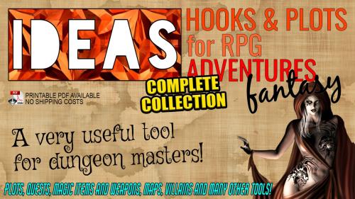 FULL COMPENDIUM: IDEAS! Hooks & Plots! | Zine Quest