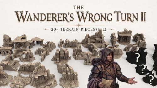The Wanderer s Wrong Turn II: 3D Printable Fantasy Terrain