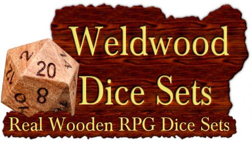 Wealdwood Dice Sets: Hand Crafted Dice From Hardwood Lumber