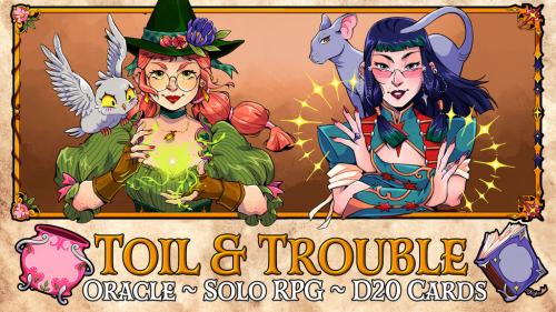 Toil & Trouble - Oracle Deck - Solo RPG - D20 Cards