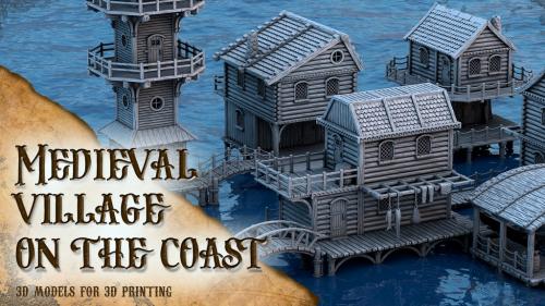 Medieval village on the coast 2.0