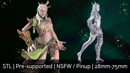Kagura the Druid - Miniature Evolution January Release STL