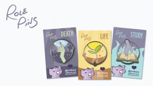 Role Pins: Enamel pins to celebrate your TTRPG characters